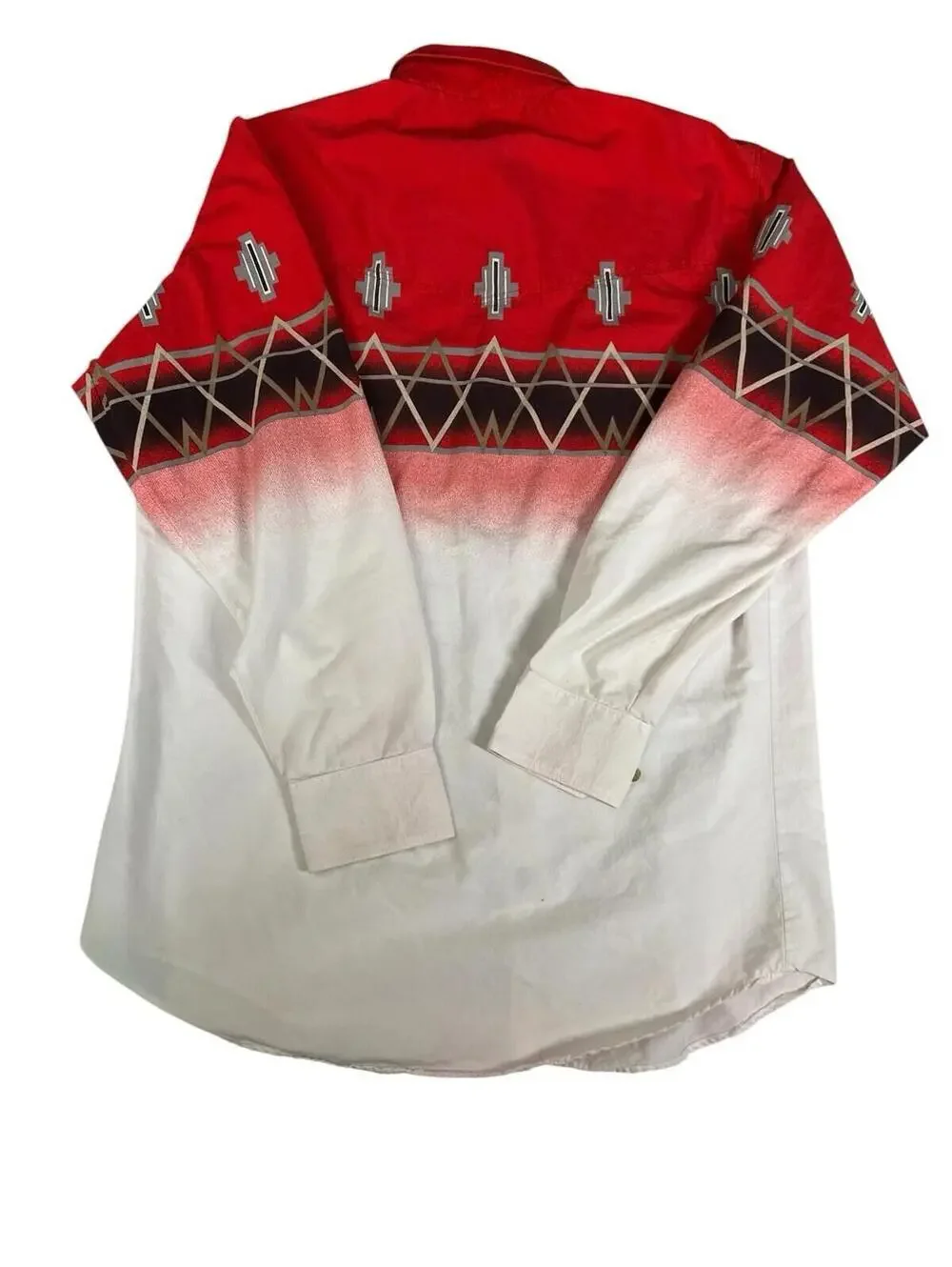VINTAGE Express Rider Red Button Down - Picture 4 of 6